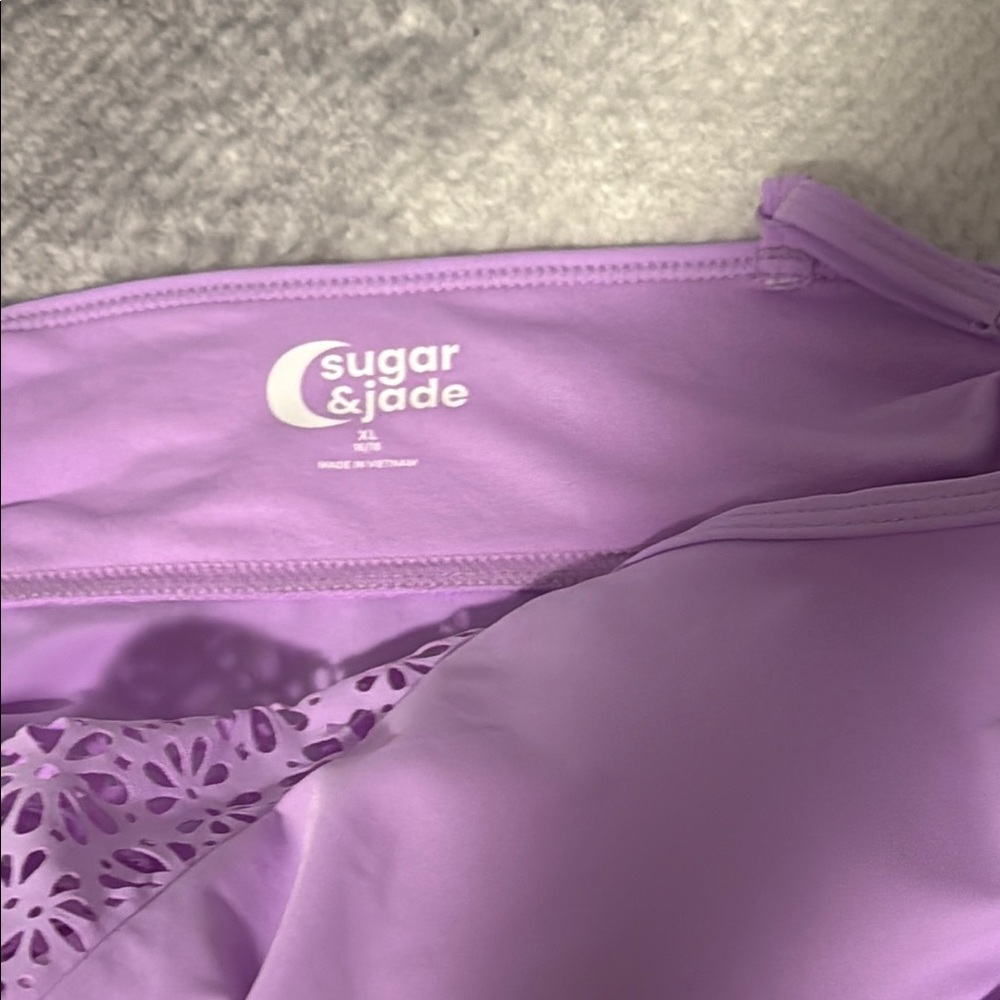 Purple Swim Tankini Set - Picture 4 of 7